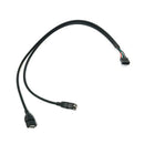 (2-Pack) 50CM Dupont 10 Pin Female Header to 2 Port Dual USB 2.0 Type A Fem