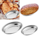 Stainless Steel Platter Serving Trays Rice Plate Serving Dish 31X22cm
