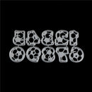 Football Numeral Design Metal Cutting Die For DIY Scrapbooking Album Paper SP