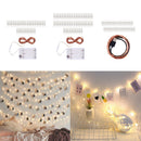 2x LED Light String w/ Clear Photo Clips for Indoor/Outdoor Decoration 20led