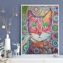 5D DIY Special Shaped Diamond Painting Cross Stitch Wall Art (Cat02)
