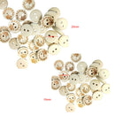 100x 20mm 2 Holes with Butterfly Round Wooden Buttons Sewing Scrapbooking