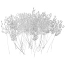 50pcs Acrylic Crystal Bud Branches Artificial Flower Twigs For Party White