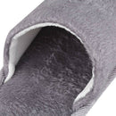 Men Gray Fleeces House Soft Winter Warm Slippers UK 8.5 for Feet Length 27