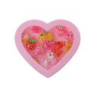 12Pcs Assorted Plastic Rings with Pink Heart Box Kids Girl Jewelry Present