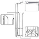 Toilet Roll Holder Free Standing, Compact Metal Toilet Roll Storage for 4 P
