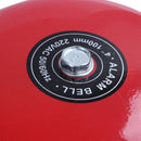 AC 220V 100mm 4 inch Dia Schools Fire Alarm Round Shape Electric Bell Red R8T1