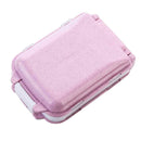 Portable Pill Box 3-layer Dispenser Tablet Medicine Travel Home (Pink)