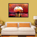 Sunset Heart 5D DIY Round Diamond Painting Embroidery Cross Stitch Mosaic