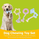 3pcs Natural Rubber Pentagram Circle Monkey Shape Pet Dog Interactive Toys