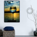 Sunset Wine Cup 5D Diamond Painting Embroidery DIY Cross Stitch Home Decor