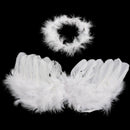 0-6 mo angel in feathers baby accessories cupid without wings aureole