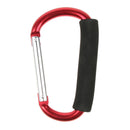 3Pcs Large Aluminum Carabiner D Shape Buckles Pack Keychain Clip Spring