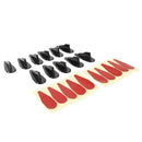 Universal ABS Car  Air Vortex Generators Diffuser Fins for Trunk Spoiler Wing