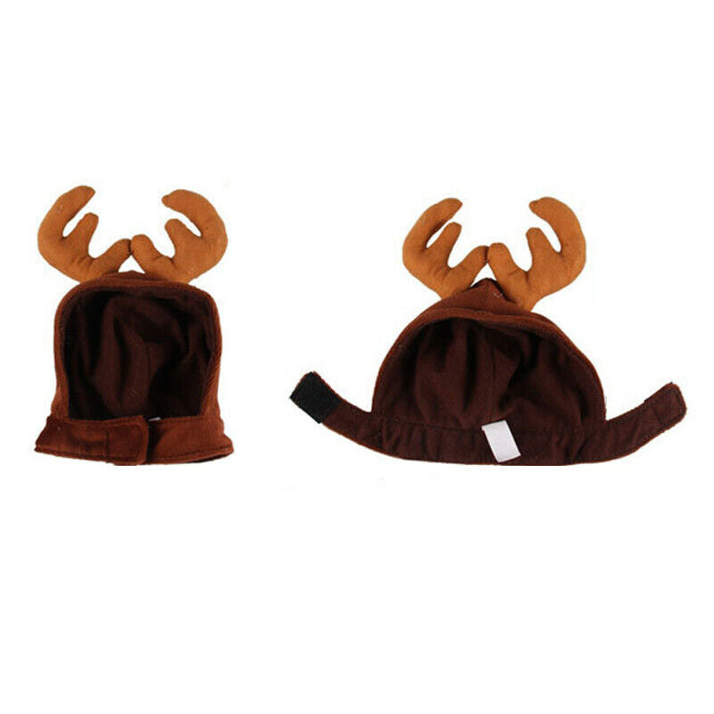 Christmas Pet Cute Reindeer Costume Hat for Cat and Small Dog F1H2
