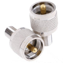 1x F Female to UHF Male Jack RF connector converter adapter BX FT