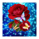 5D DIY Full Drill Diamond Painting Red Rose Cross Stitch Mosaic (30x30cm)