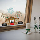 DIY Christmas Stickers Window Glass Decorative Decals Xmas Poster (A) A