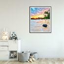 DIY Full Drill Round Diamond Painting Seaside Cross Stitch Mosaic Kit