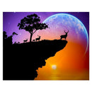 Full Drill Animal Moon DIY 5D Diamond Painting Embroidery Kit Room Decor