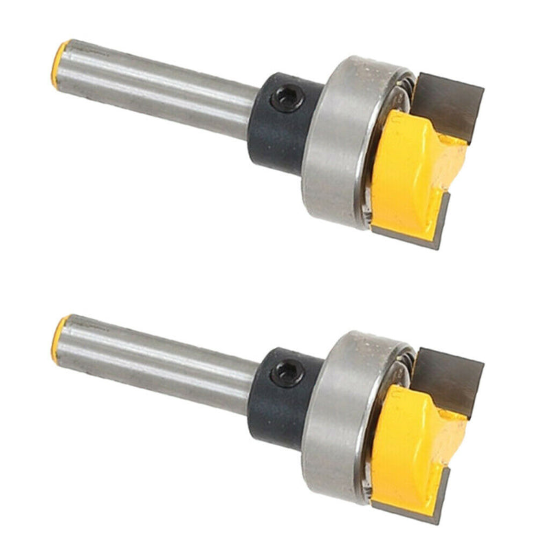 2pcs 1/4" Shank Top Bearing Flush Trim