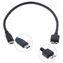 USB c to micro usb cable type c to micro b cable for hdd hard disk 30cm TO
