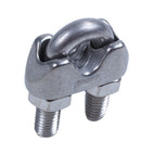 6mm 1/4 Inch Stainless Steel Wire Rope Cable Clamp Clips 12pcs