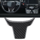 3Pcs Car Carbon Fiber Steering Wheel Button Switch Panel Cover Trim Decorat A7W6