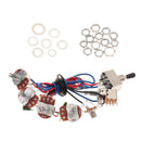 Guitar Circuit Wiring 2V/2T Pickup Selector Potentiometer Switch Black