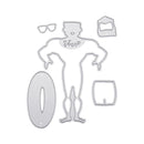 5pcs Sunshine Swim Cutting Die Scrapbooking Metal Embossing Craft DIY Decor