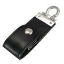 Black USB3.0 Business Leather Flash Drive Memory Stick U-Disk (16GB)