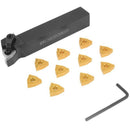 10Pcs Wnmg080404 Carbide Insert + 1Pc Mwlnr2020K08 5 Inch Boring Bar Durabl