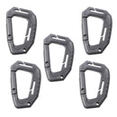 5Pcs Outdoor Backpack Hanging Hooks Buckle Snap Keychain D ring Molle Clips