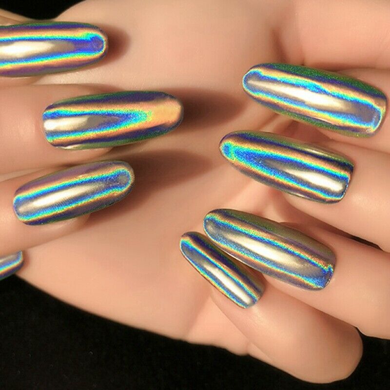 Gradient Shiny Nail Glitter Set Powder Sparkly Manicure Nail Art Chrome Pig S3J9
