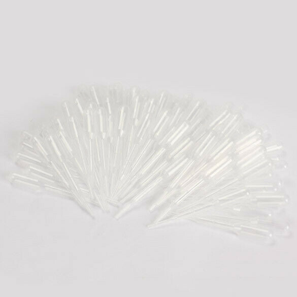 100Pcs 1ml Disposable Polyethylene Eye Dropper Set Transfer Graduated Pipe A