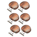 6 Pcs Coffee Guitar Tuning Pegs Keys Button Tuners Machine Heads, Premium