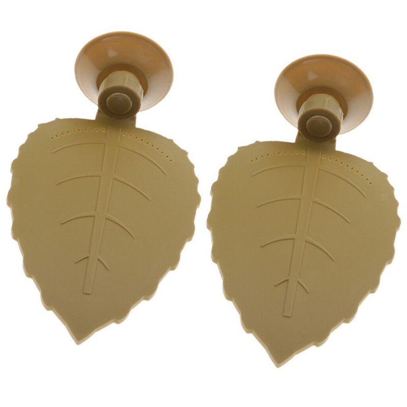 2 Pcs Reptile Turtle Pier Leaf Shape Floating Dock Basking Island Platform