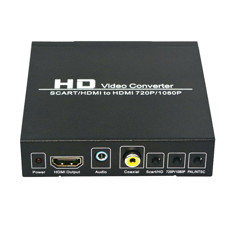 Premium SCART to HDMI Converter Upscaler Support HDMI Connector Output, Metal