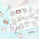 45x Cute Cat Stickers Diary Decorations Stationery DIY Scrapbooking Stickers