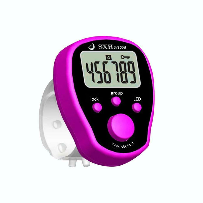Manual Electronic Accurate Golf Finger Digital LED Hand Ring Counter 6 Colors