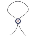 Men  Navy Necktie Western Cowboy Bolo Tie American Eagle