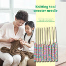 9pcs Aluminum Crochet Set Ceramic Handle Knitting Needles Kit Weaving Tools