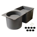 DIY concrete cement silicone mold square-circle two-in-one solid silicone mold