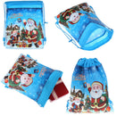 Santa Claus Candy Bags Christmas Drawstring Bag Backpack Xmas Gifts Bag Ho JR