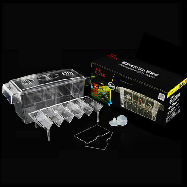 Float Aquarium Acrylic Fish Breeding Tank Breeder Box Fry Trap Hatchery Nursery