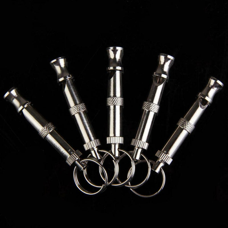 Pet Training Adjustable Ultrasonic Flute Dog Whistle Sound Keychain