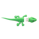 Usb 2.0 Flash Drive Cute Animal Green Gecko Lizard Shape Memory Stick Jump DM6O9