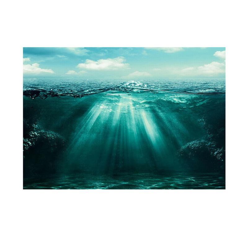 Aquarium Background Ocean Poster   Tank Wallpaper Ornament Decor 61x30cm