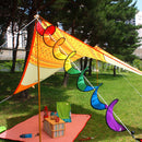 Foldable Rainbow Spiral Windmill Wind Spinner Camping Tent Home Garden Decor W3C