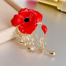 Elegant Women Flower Shape Alloy Breastpin Mother's Day Brooch Jewelry Gift